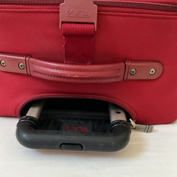 TUMI Alpha Ballistic Nylon 22” Wheeled Carry-on Red - Picture 8 of 16